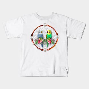 Budgerigars aka Parakeets Kids T-Shirt